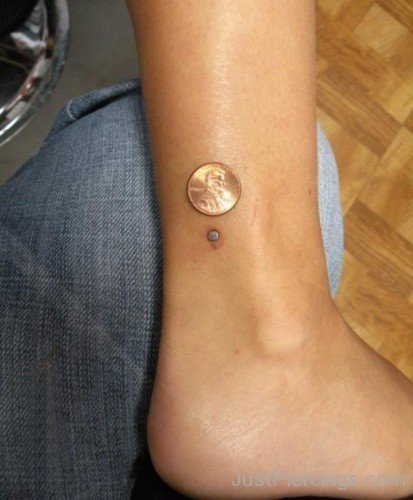 Ankle Piercing With Coin & Stud-JP105