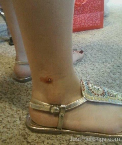 Ankle Piercing With Labret Stud For Girls-JP107