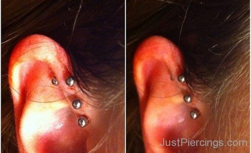 Anti Helix Piercing for Young Girls-Jp108