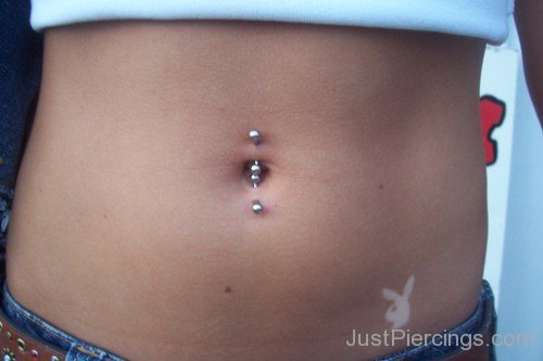 Awesome Double Navel Piercing-JP103