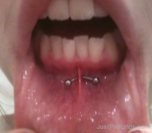Frowny Piercing With Metal Barbell Picture-JP115