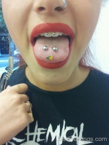 Lip And Tongue Piercing
