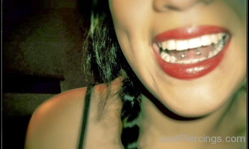 Red Lips Frenulum Piercing-JP154