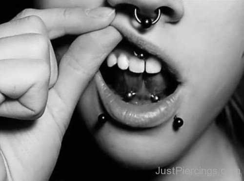 Septum And Frowny Piercing-JP133