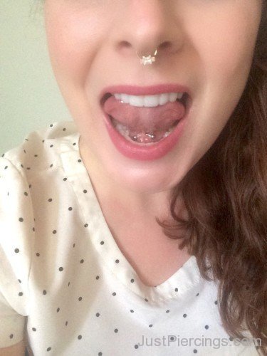 Septum & tongue webbing piercing-JP156