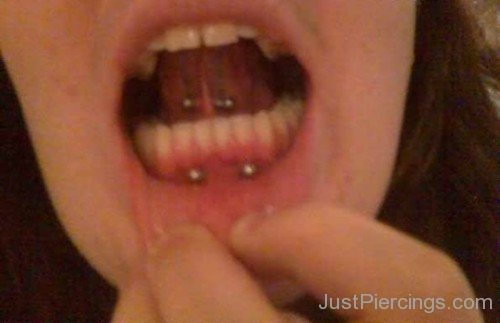 Tongue Frrenulum And Frowny Piercing-JP157
