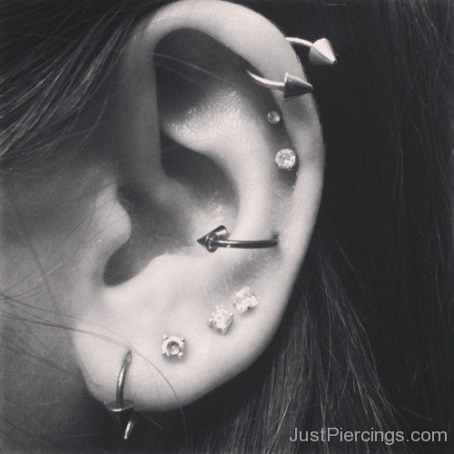 lobe  helix And Sung Piercing