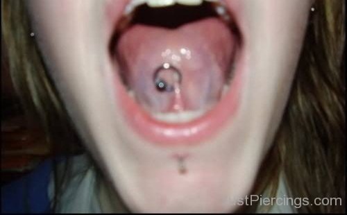 Tongue  Frowny Piercing