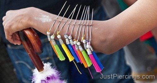 Arm Piercing With Unique Needles-JP117
