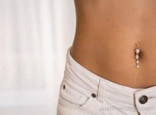 Awesome Silver Ring Belly Piercing-JP1009
