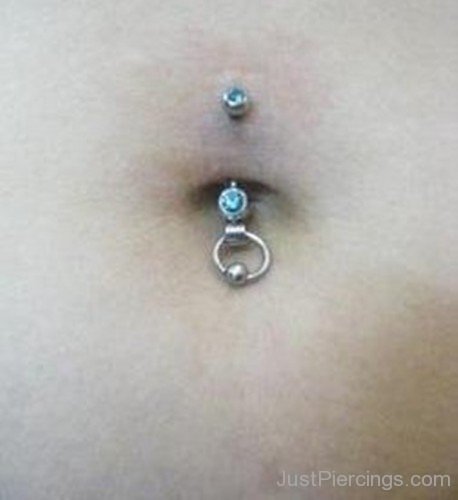Belly Button Piercing with Ball Closure Rings-JP1020