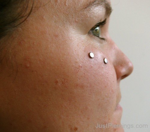 Butterfly Kiss Piercing With Dermals For Girls-JP14029