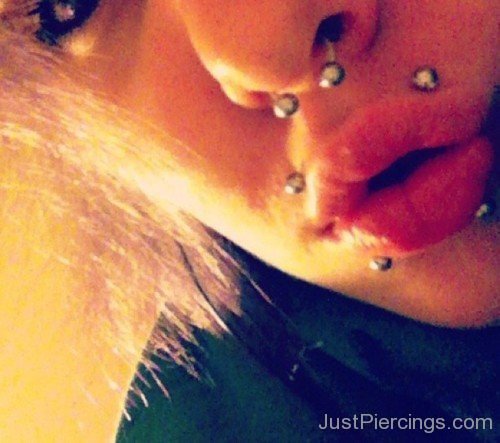 Canine Bites Piercing And Septum Piercings With Circular Barbells-JP1409