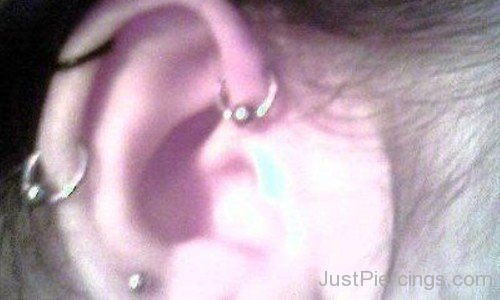 Cool Anti Helix And  Helix Piercing-JP1067