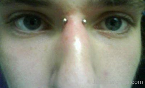 Cool Bridge Piercing with Small Barbell-JP1055