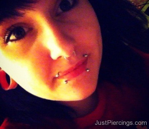Girl With Septum And Canine Bites Piercings-JP1430