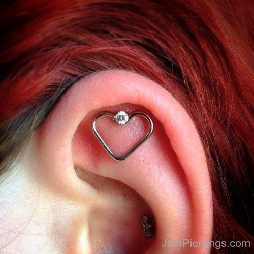 Heart Ear Piercing