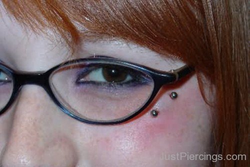 Horizontal Anti Eyebrow Piercing For Girls-JP1039