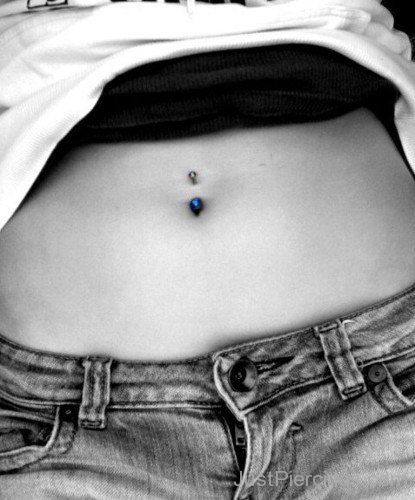 Navel Piercing  With Smart Ring-JP1066