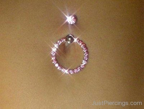 Piercing On Navel with Shining Ring-JP1085