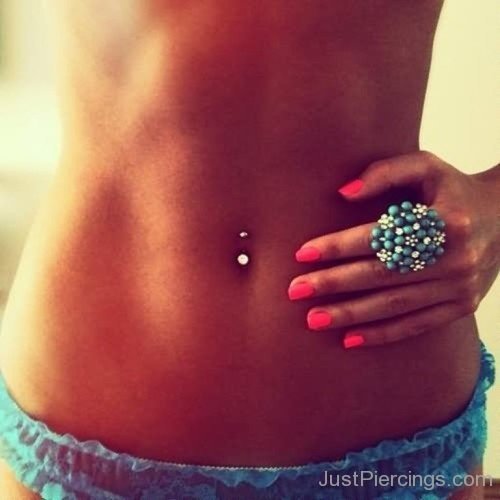 Small Belly Piercing For Girls-JP1091