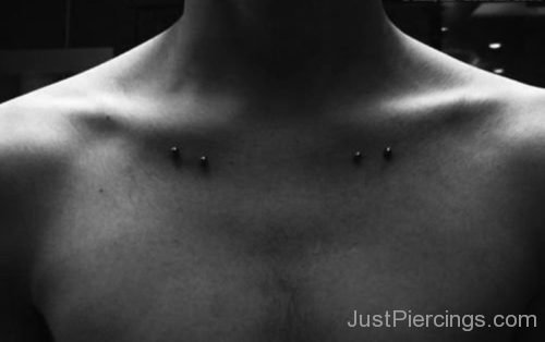 Awesome Surface Clavicle Piercings For Men-JP1011