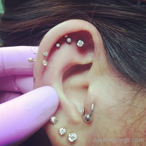 Beautiful Cartilage Piercings-JP106