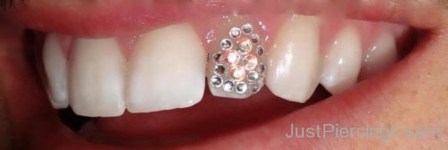 Beautiful Gem Stone Jewel Tooth Piercing-JP105