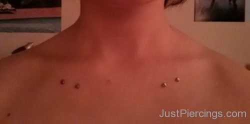 Best Clavicle Piercing With Dermal Anchors-JP1021