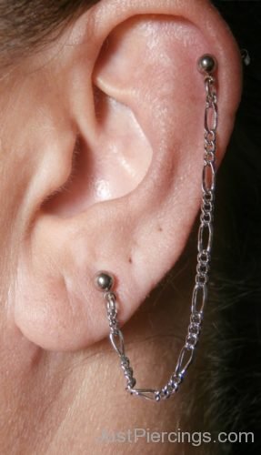 Chain Lobe To Cartilage Piercing-JP1036