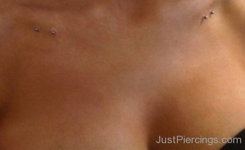 Collar Bone Piercing With Small Barbells-JP151