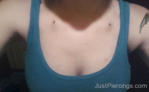Collarbone Piercing For Girls-JP1124