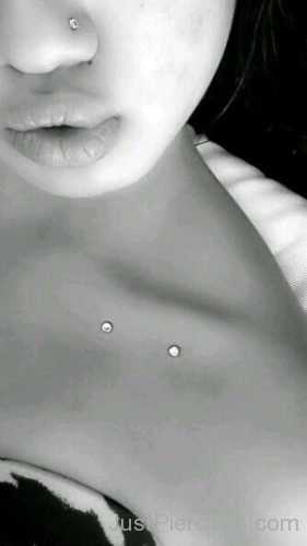 Dermal Anchors Clavicle Piercing And Nose Piercing-JP1068