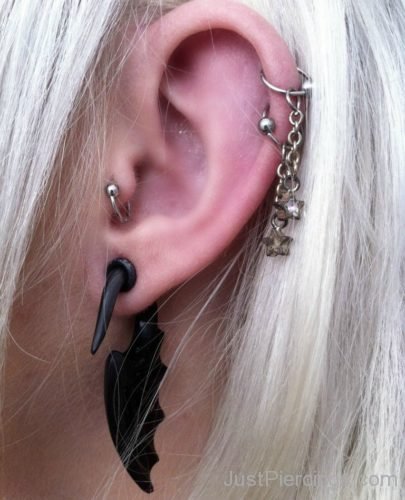 Extreme Lobe And Dual Cartilage Piercing-JP1063