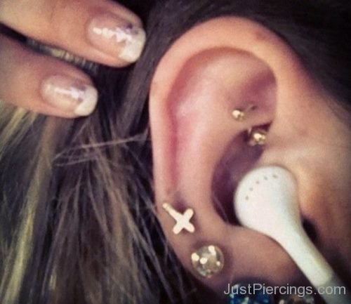 Girl With Rook And Cartilage Piercing-JP1070