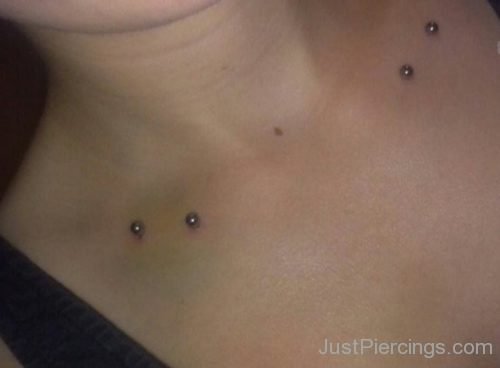Latest Surface Clavicle Piercing For Girls-JP1086