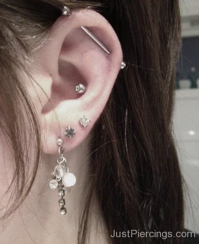 Lobe Conch And Industrial Piercing-JP1143