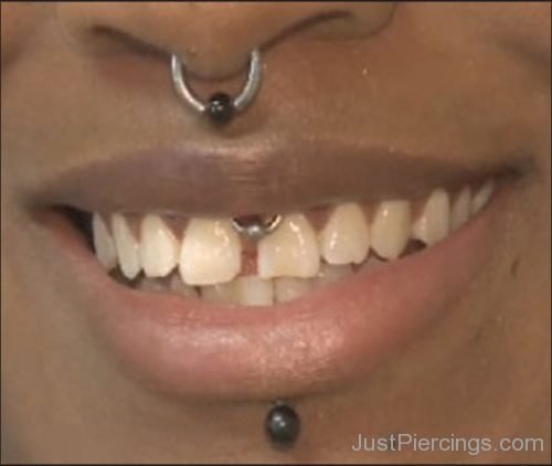 Septum And Teeth Piercing-JP133