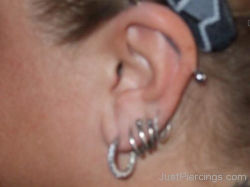 Spiral Lobe And Catilage Piercing-JP167