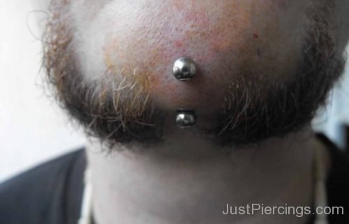 Surface Barbell Chin Piercing-JP129