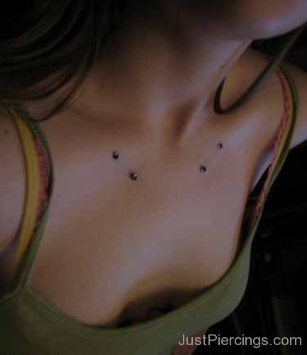 Surface Clavicle Piercing With Dermals-JP1169