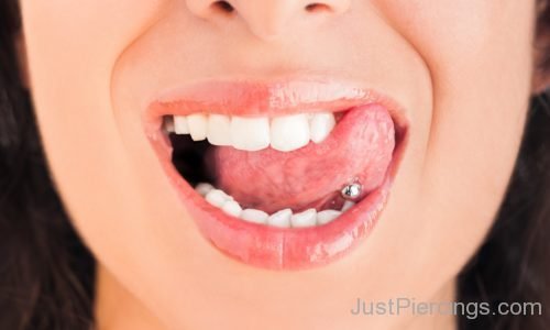 Tongue Piercing Licking Lips-JP138