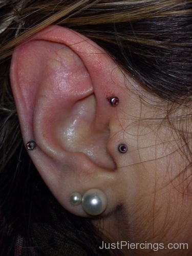 Tragus, Forward Helix And Cartilage Piercing-JP1121