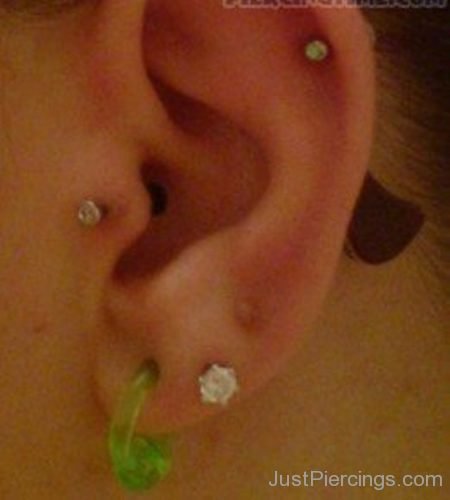 Tragus, Lobe And Cartilage Piercing-JP177