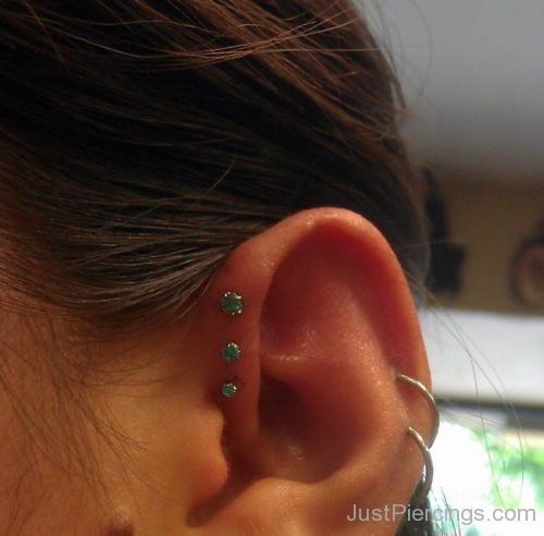 Tripple Helix And Dual Cartilage Piercing-JP1130