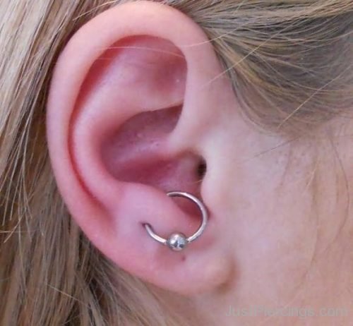 Anti Tragus Ear Piercing With Captive Bead Ring-JP105