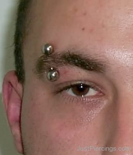 Barbell Eyebrow Piercing For Men-JP107