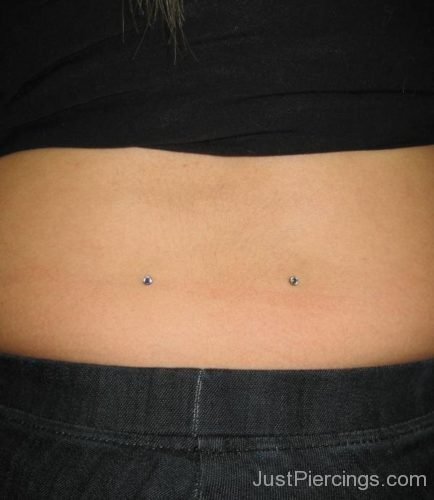 Beautiful Back Dimple Anchor Piercing For Girls-JP137