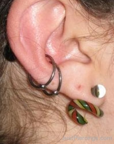 Beautiful  Ear Conch Piercing-JP1007