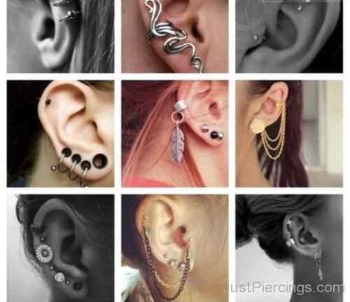 Beautiful Ear Piercings For Girls-JP1030